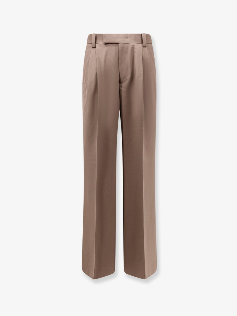 Tonywack Tonywack Wool Blend Trousers Taupe - World Class Fashion