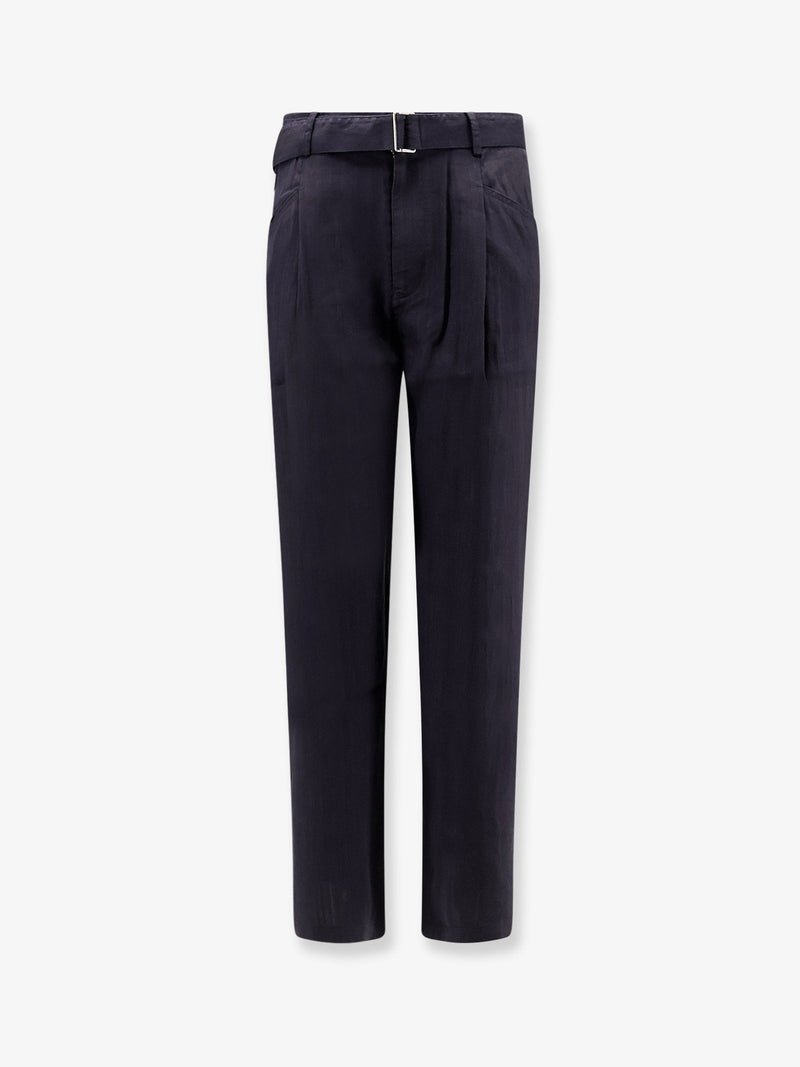 Tonywack Tonywack Linen Blend Trousers Dark Navy - World Class Fashion