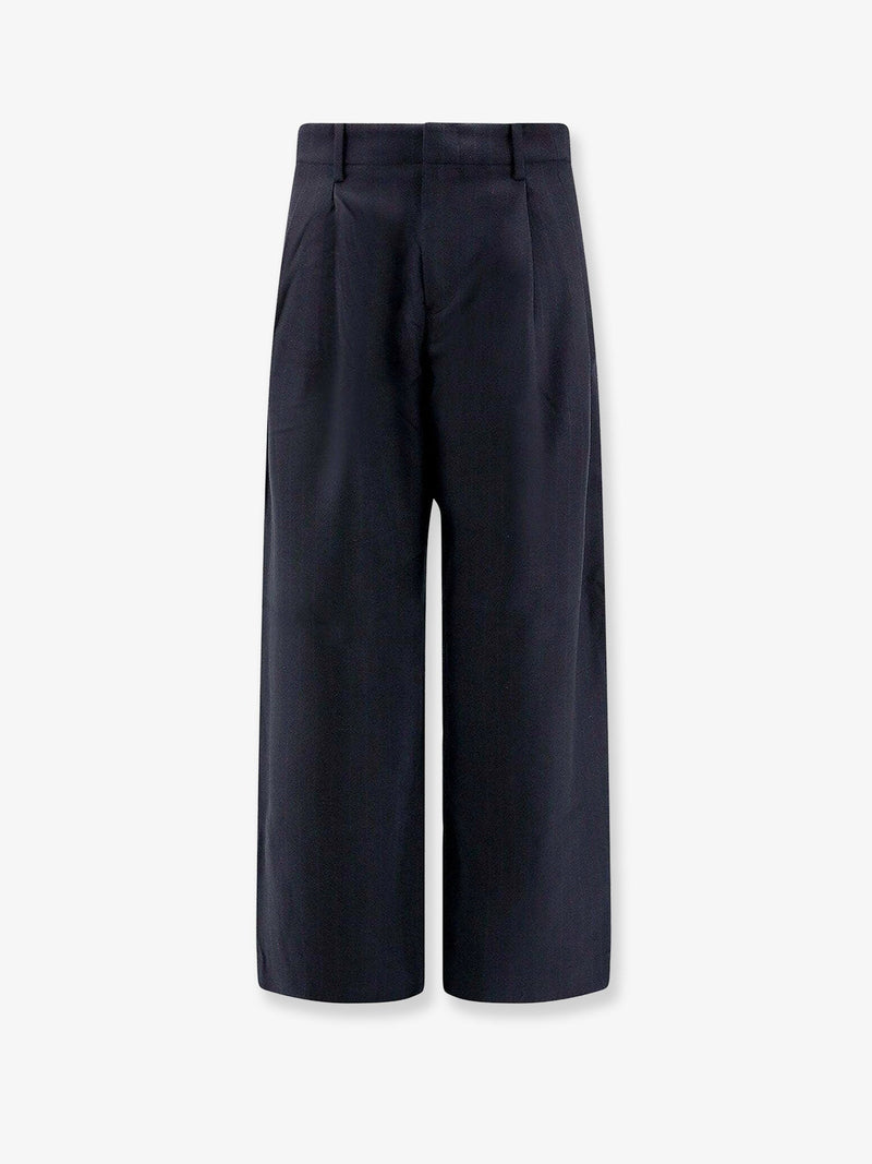 Tonywack Tonywack Loose Fit Cotton Trousers Purple Blue - World Class Fashion
