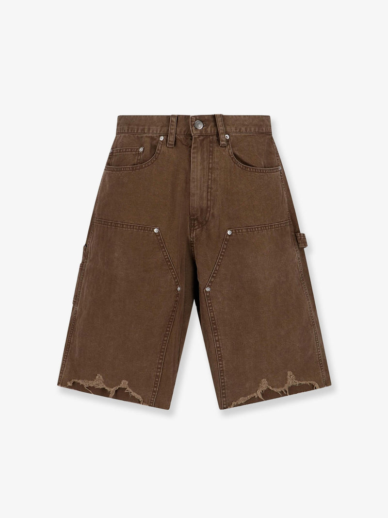 Tonywack Tonywack Cargo Cotton Bermuda Shorts Faded Brown - World Class Fashion