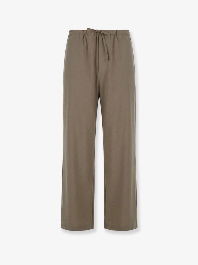 Tonywack Tonywack Wool Blend Trousers Brown Men - World Class Fashion