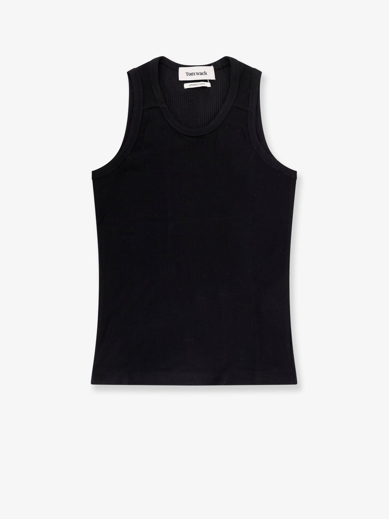 Tonywack Camiseta sin mangas Tonywack de mezcla de lyocell negra - World Class Fashion