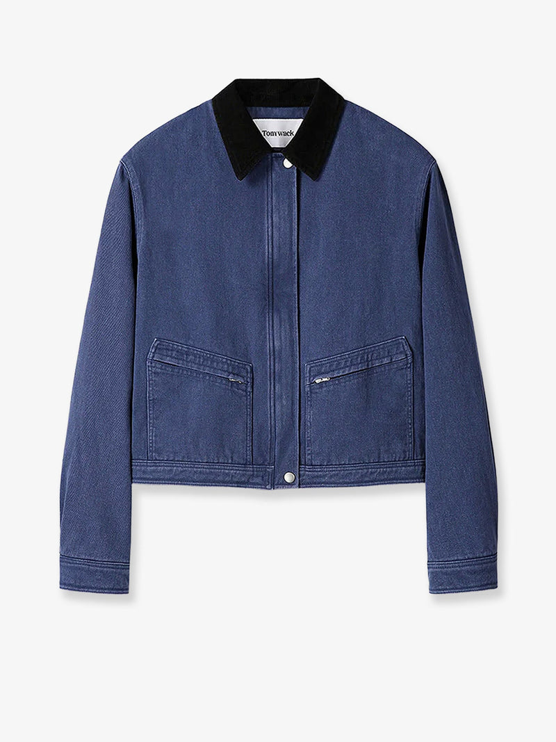 Tonywack Chaqueta vaquera azul para mujer Tonywack Crop Fit - World Class Fashion
