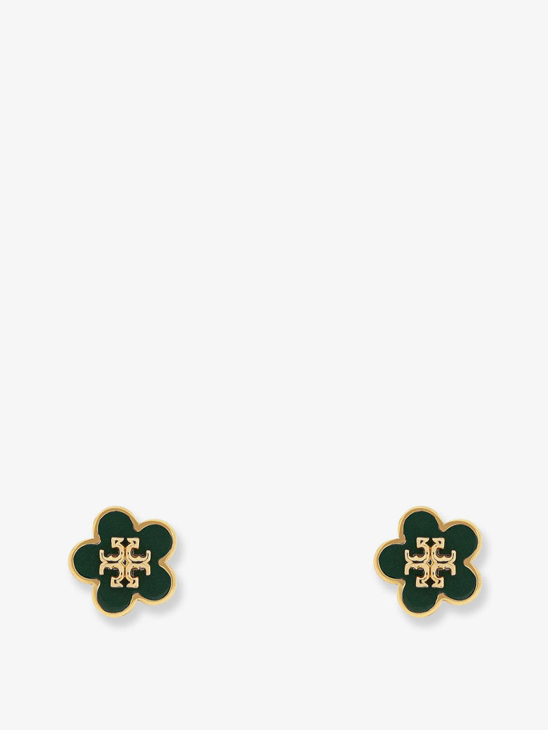 Tory Burch Tory Burch Flower Metal Earrings Gold - World Class Fashion