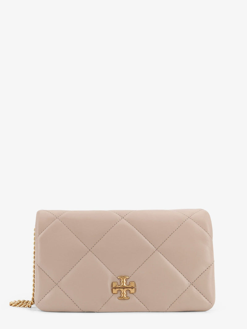 Tory Burch Tory Burch Kira Quilted Leather Crossbody Bag Beige - World Class Fashion