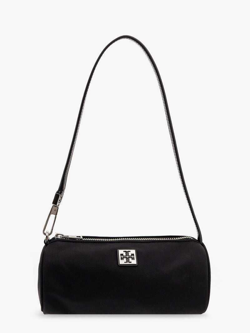Tory Burch Tory Burch Virginia Nylon Cylindric Shoulder Bag Black - World Class Fashion