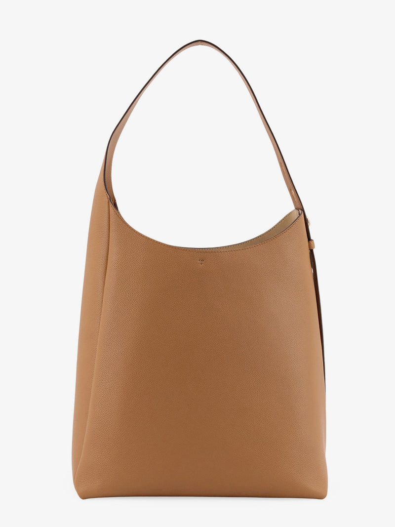 Tory Burch Tory Burch Romy Hobo Leather Bag Beige - World Class Fashion