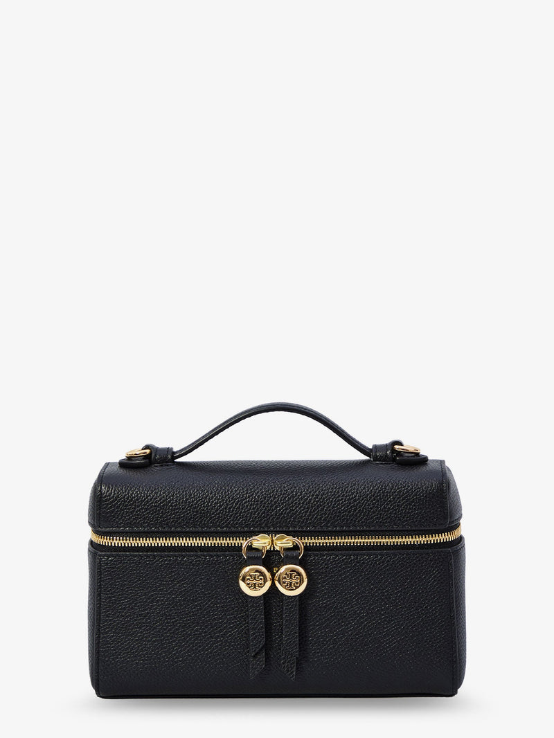 Tory Burch Tory Burch Hammered Leather Romy Slim Shoulder Bag Black - World Class Fashion