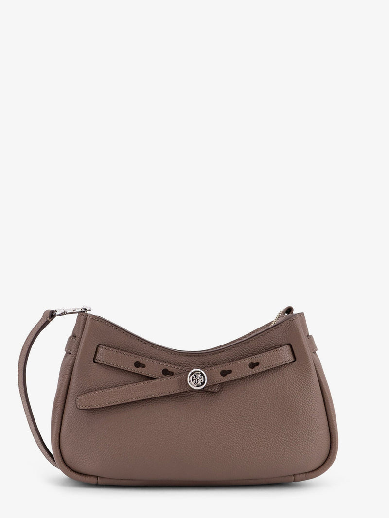 Tory Burch Tory Burch Romy Zip Top Crossbody Bag Beige - World Class Fashion