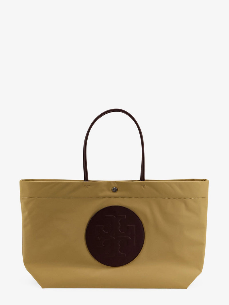 Tory Burch Tory Burch Ella Twist Nylon Shoulder Bag Beige - World Class Fashion