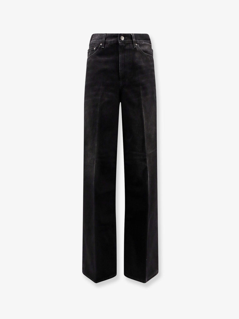 Toteme Toteme Wide Leg Black Denim Jeans Women - World Class Fashion