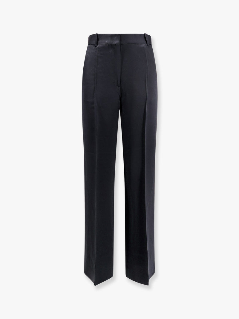 Toteme Toteme Viscose Blend Trousers Black Women - World Class Fashion