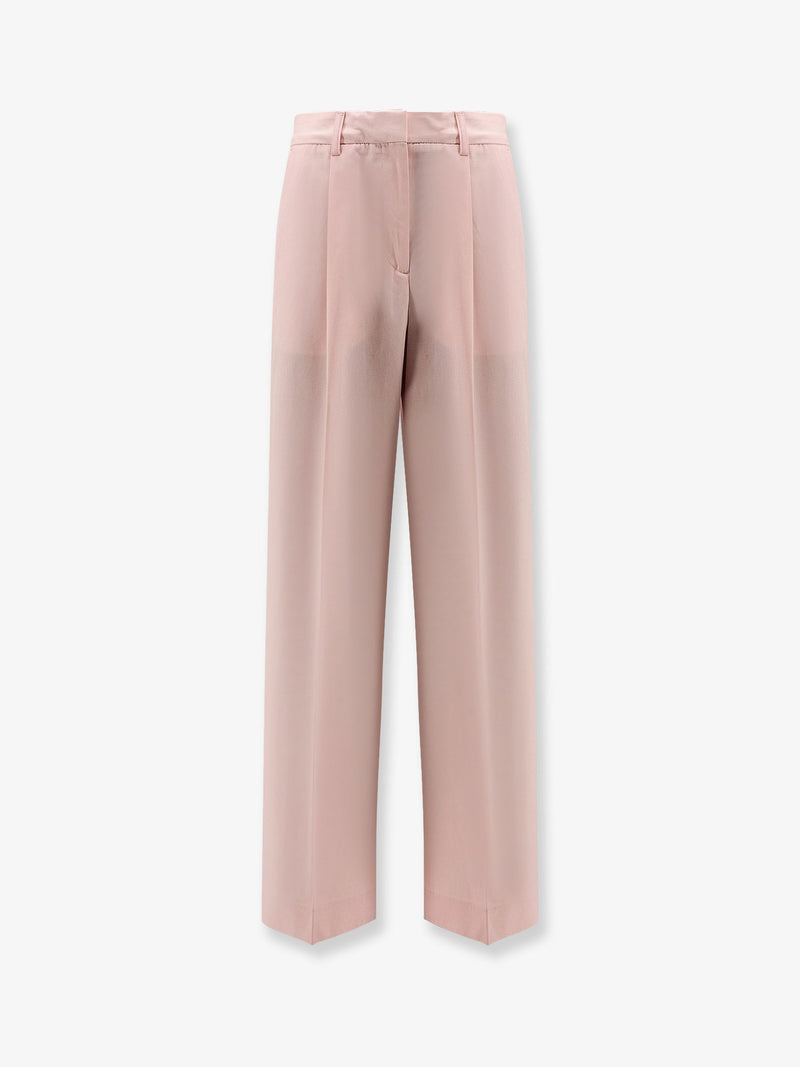 Toteme Toteme Organic Cotton Trousers Pink Women - World Class Fashion