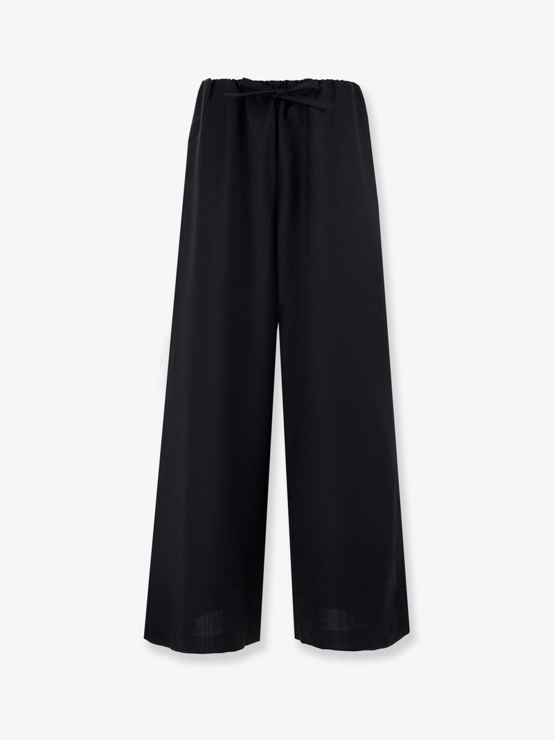 Toteme Toteme Wool Trousers Black Women - World Class Fashion