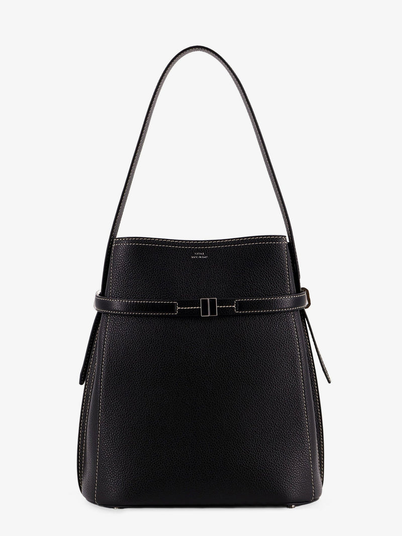 Toteme Toteme Hammered Leather Bucket Bag Black Women - World Class Fashion