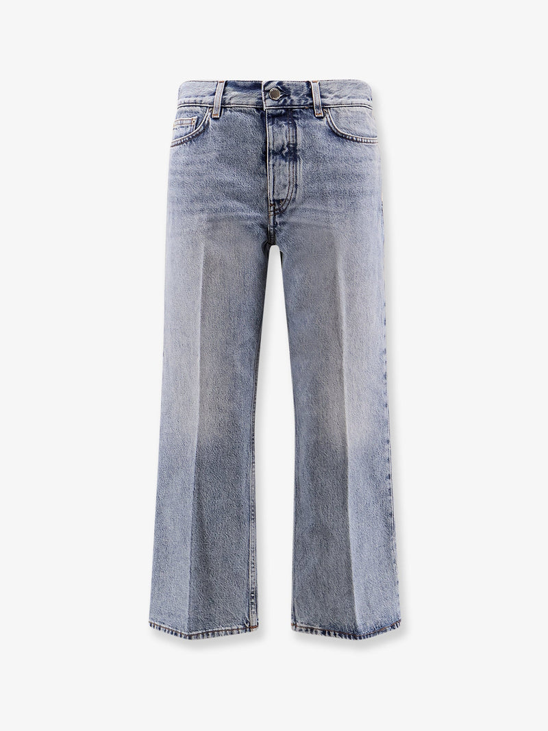 Toteme Toteme Cotton Flared Jeans Blue Women - World Class Fashion