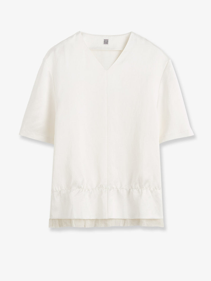 Toteme Toteme Pullover Satin Top White Women - World Class Fashion