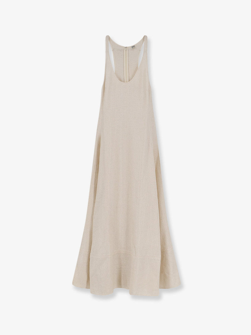 Toteme Toteme Long Cotton Dress Beige Women - World Class Fashion