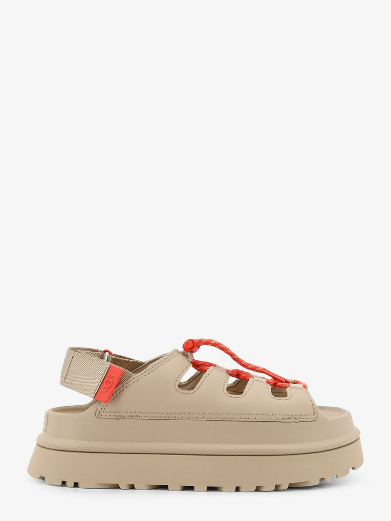 Ugg Ugg Goldenglow Leather Sandals Beige - World Class Fashion