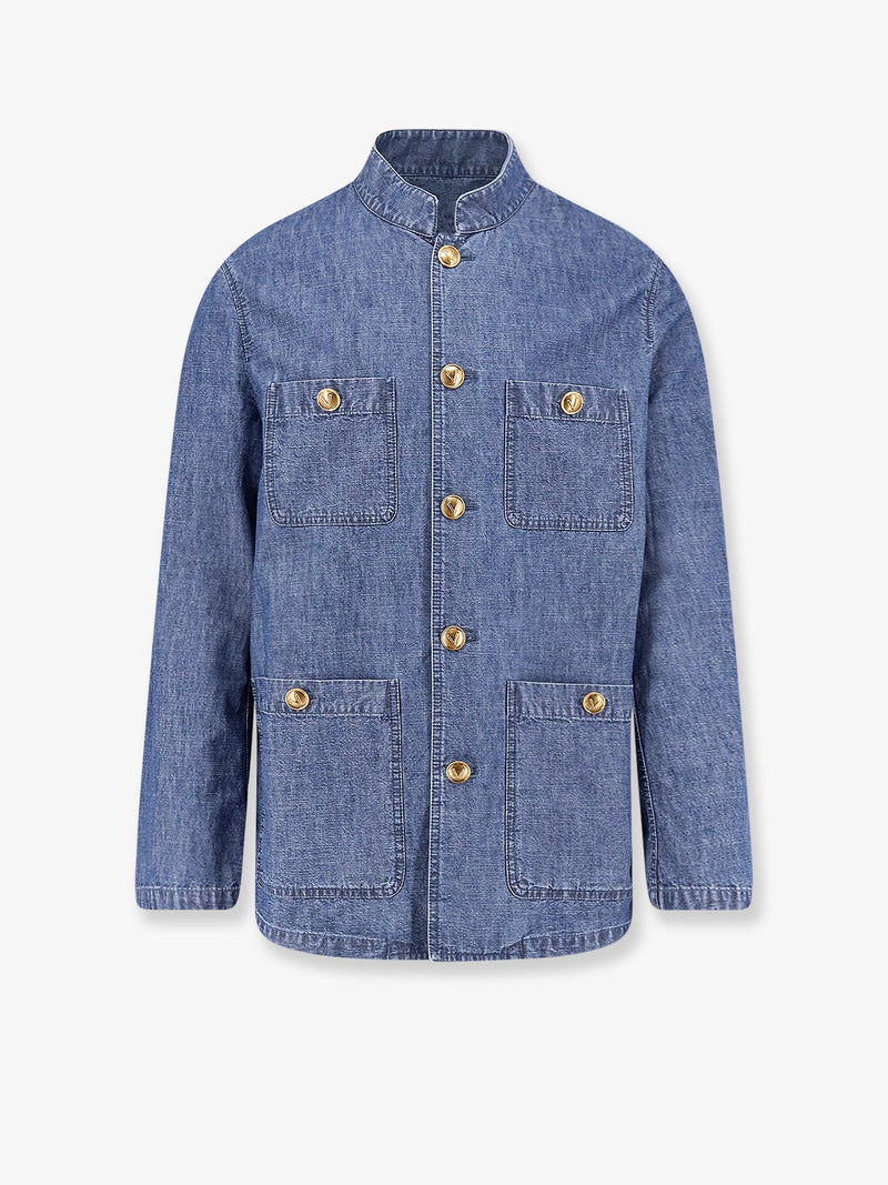 Valentino Valentino Denim Sahariana Jacket Blue - World Class Fashion