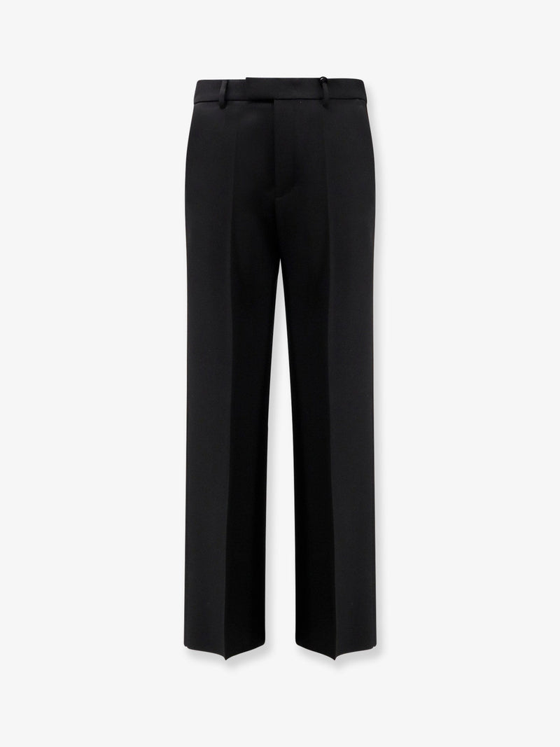 Valentino Valentino Virgin Wool Trousers Black Men - World Class Fashion