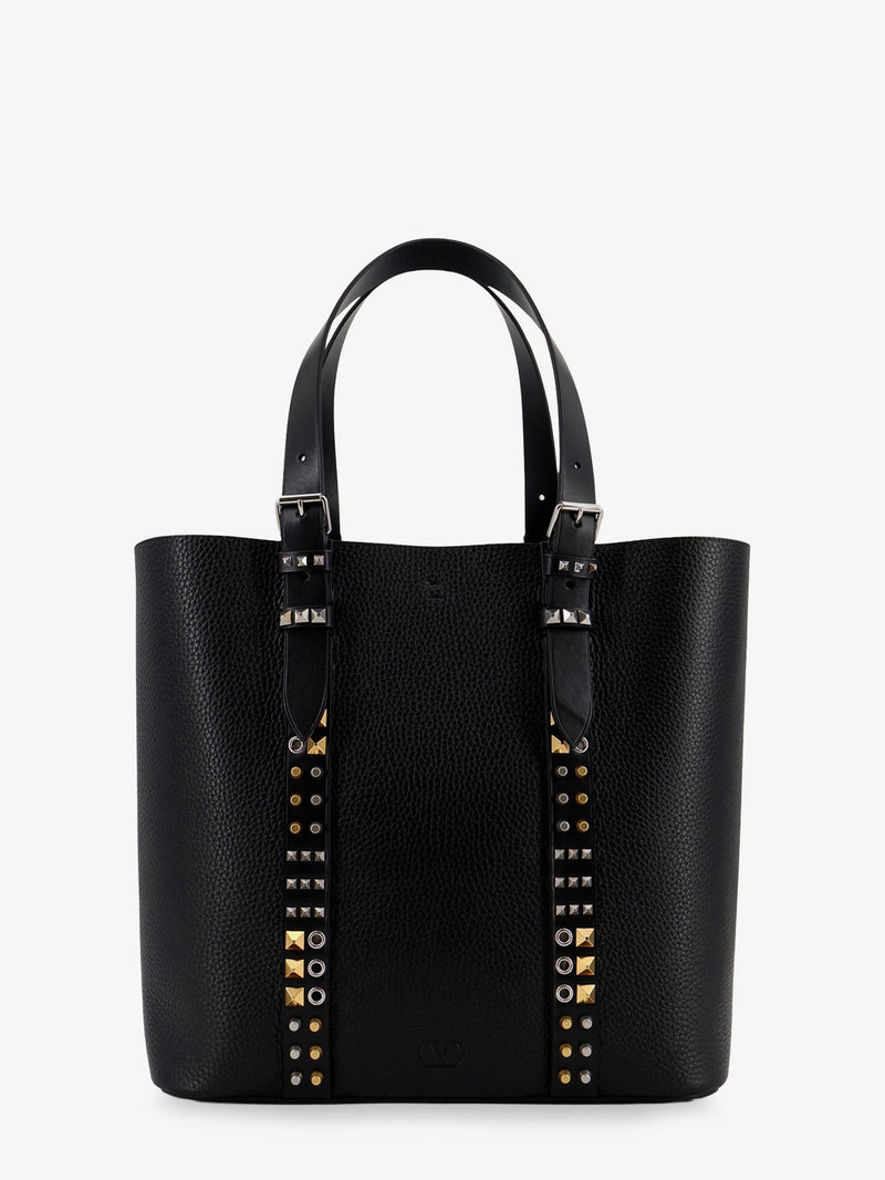 Valentino Garavani Valentino Garavani Leather Shoulder Bag Black Men - World Class Fashion