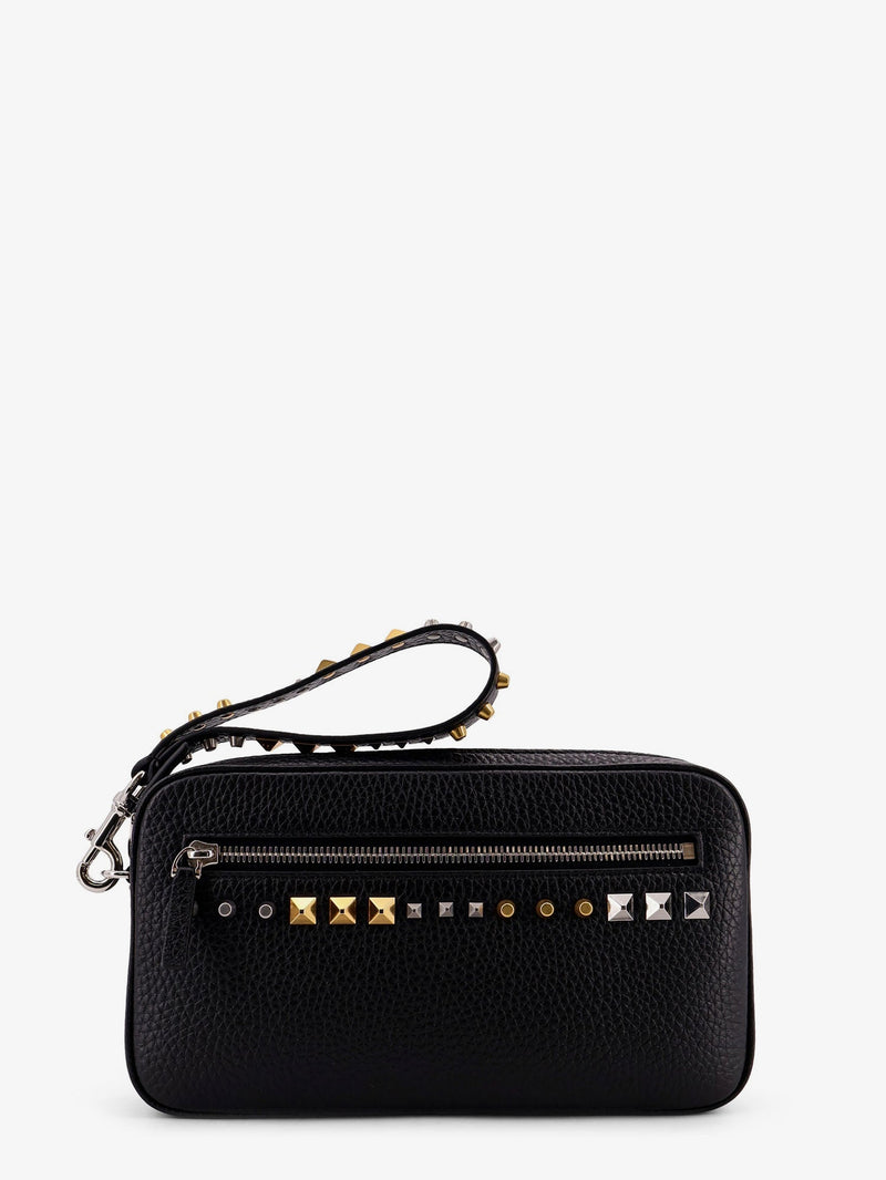 Valentino Garavani Valentino Garavani Clutch de Piel Negro - World Class Fashion
