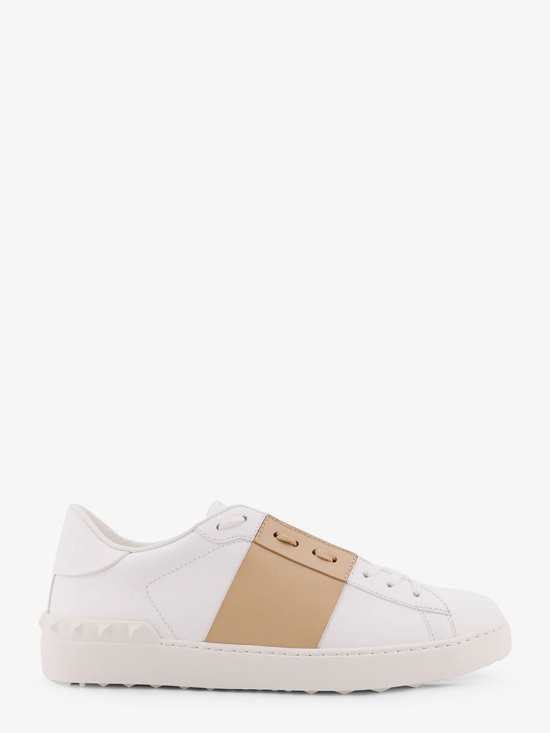 Valentino Garavani Valentino Garavani Zapatillas Abiertas de Piel Blancas - World Class Fashion