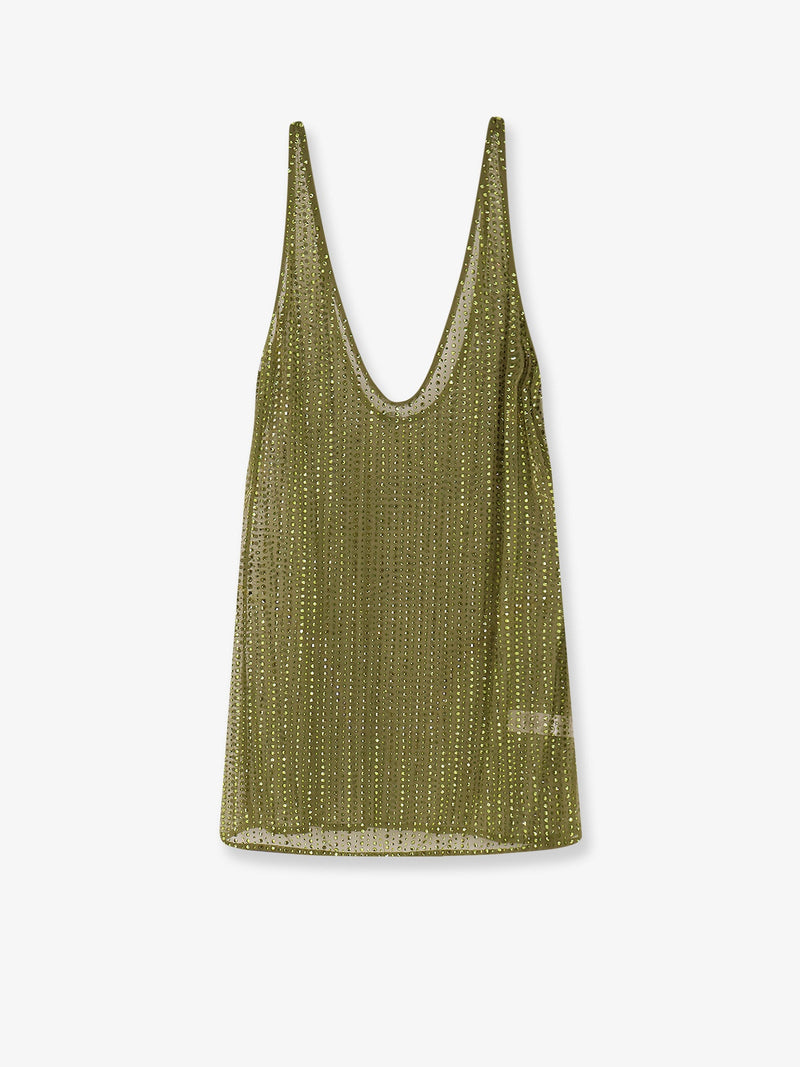 Venuja Venuja Crystal Short Dress Green Women - World Class Fashion