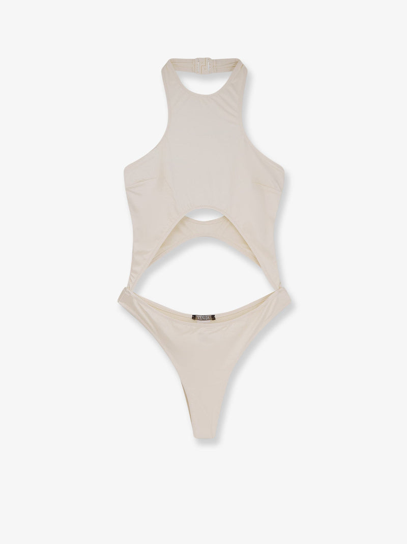 Venuja Venuja Nylon One-Piece Swimsuit Beige Women - World Class Fashion