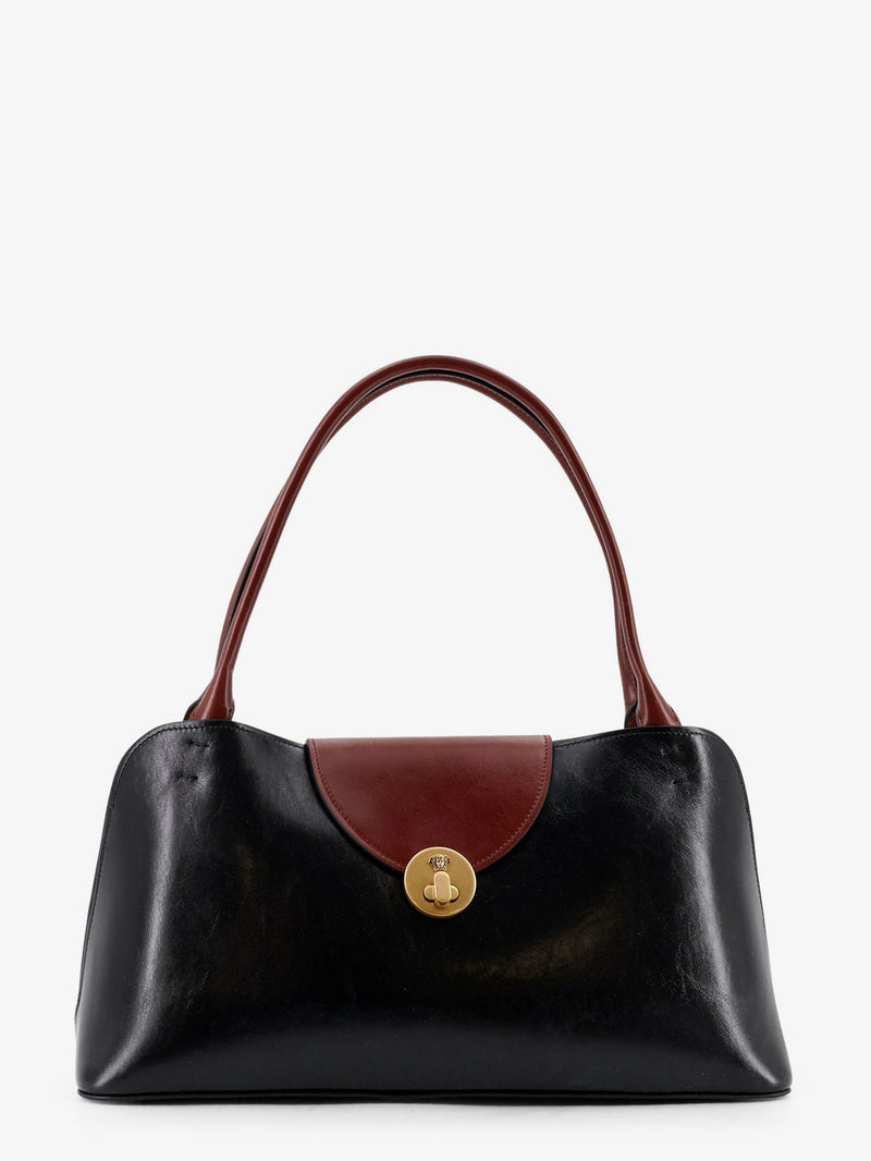 Versace Versace Vivian Leather Shoulder Bag Black - World Class Fashion