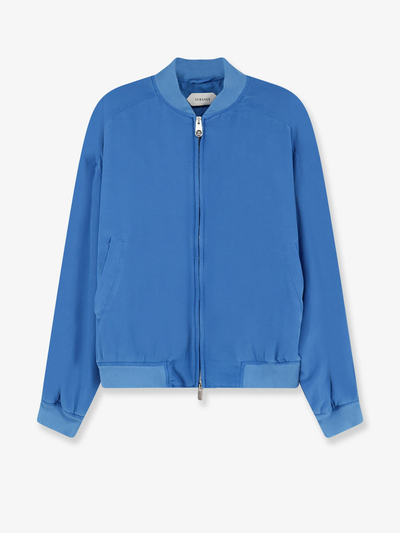 Versace Versace Silk Jacket Blue Women - World Class Fashion