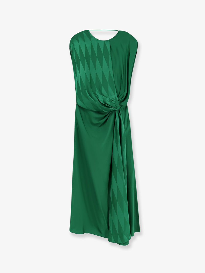 Versace Versace Viscose Silk Dress Green Women - World Class Fashion