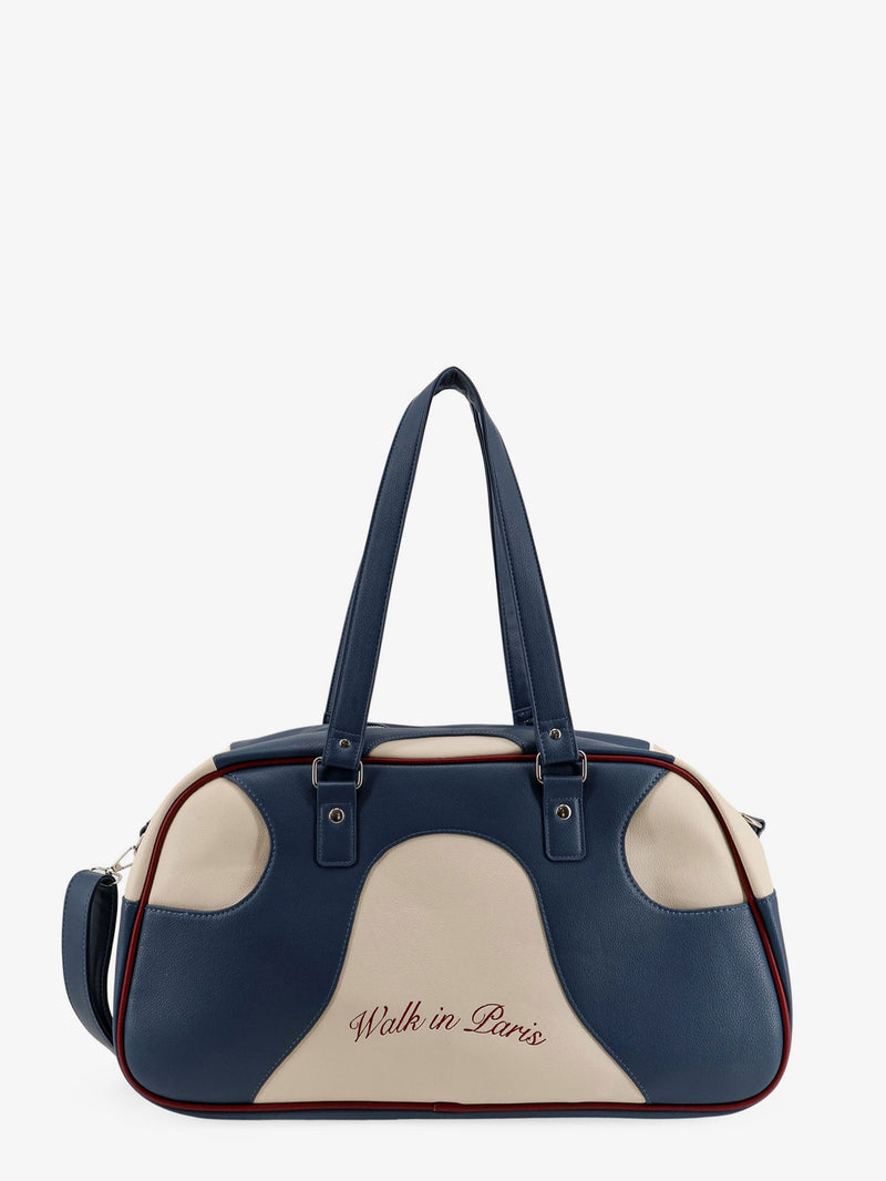 Walk In Paris Walk In Paris Leather Crossbody Bag Blue Men - World Class Fashion