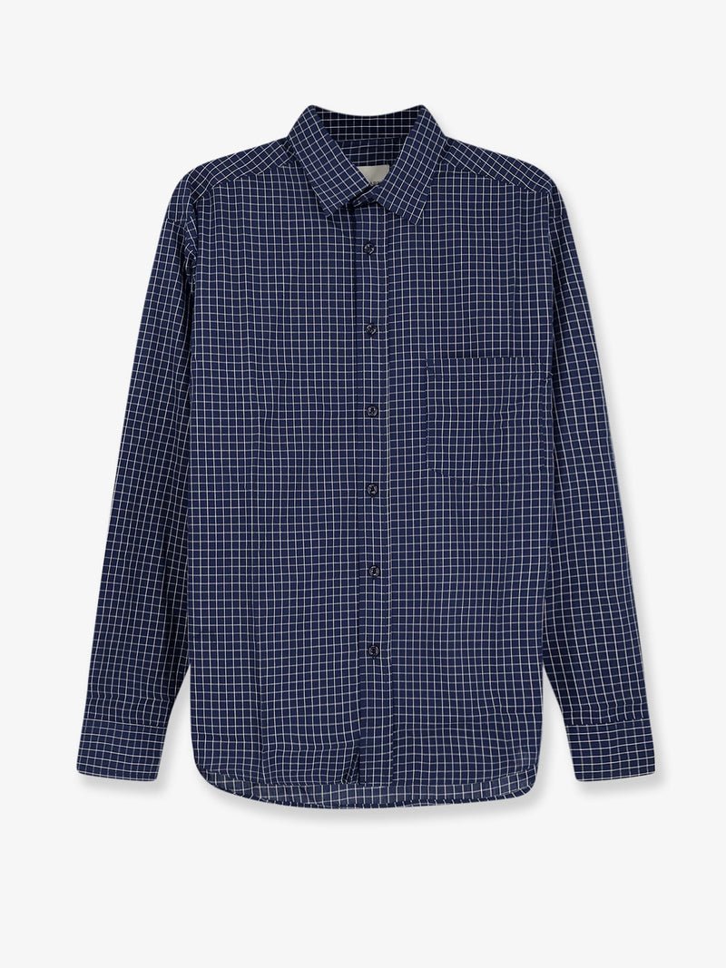 Walk In Paris Walk In Paris Cotton Plaid Shirt Blue Men - World Class Fashion