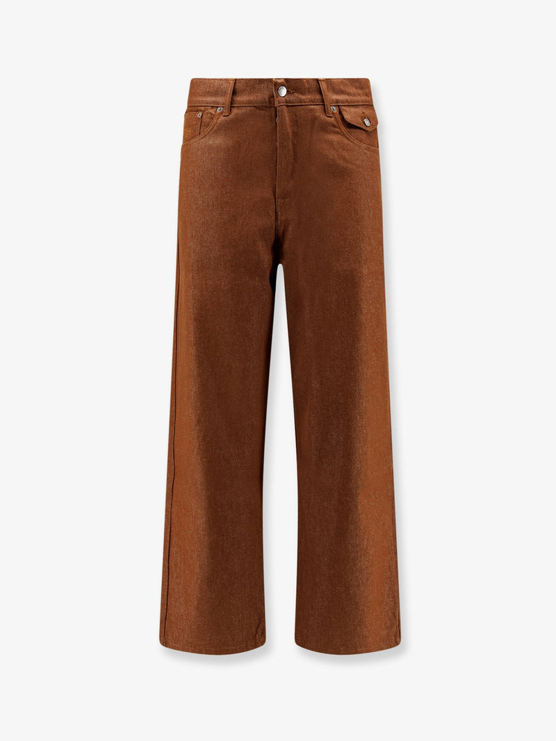 Walk In Paris Walk In Paris Baggy Brown Denim Trousers - World Class Fashion