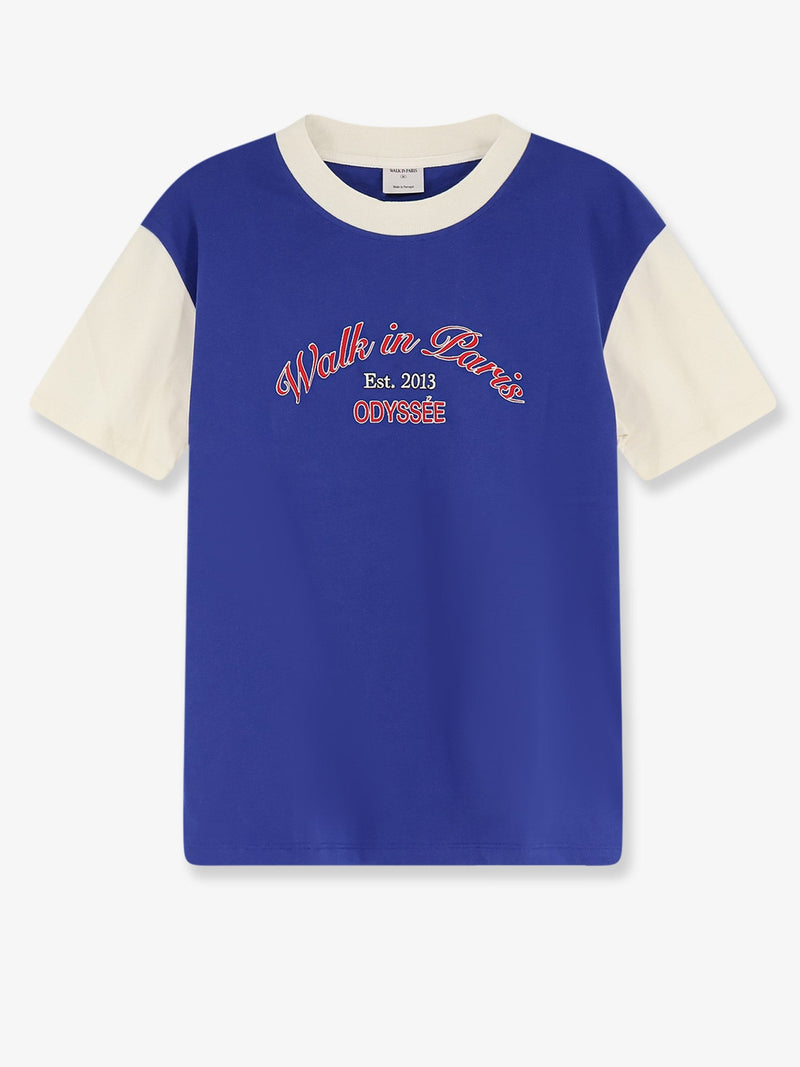 Walk In Paris Walk In Paris Odyssée Camiseta de Algodón Azul - World Class Fashion