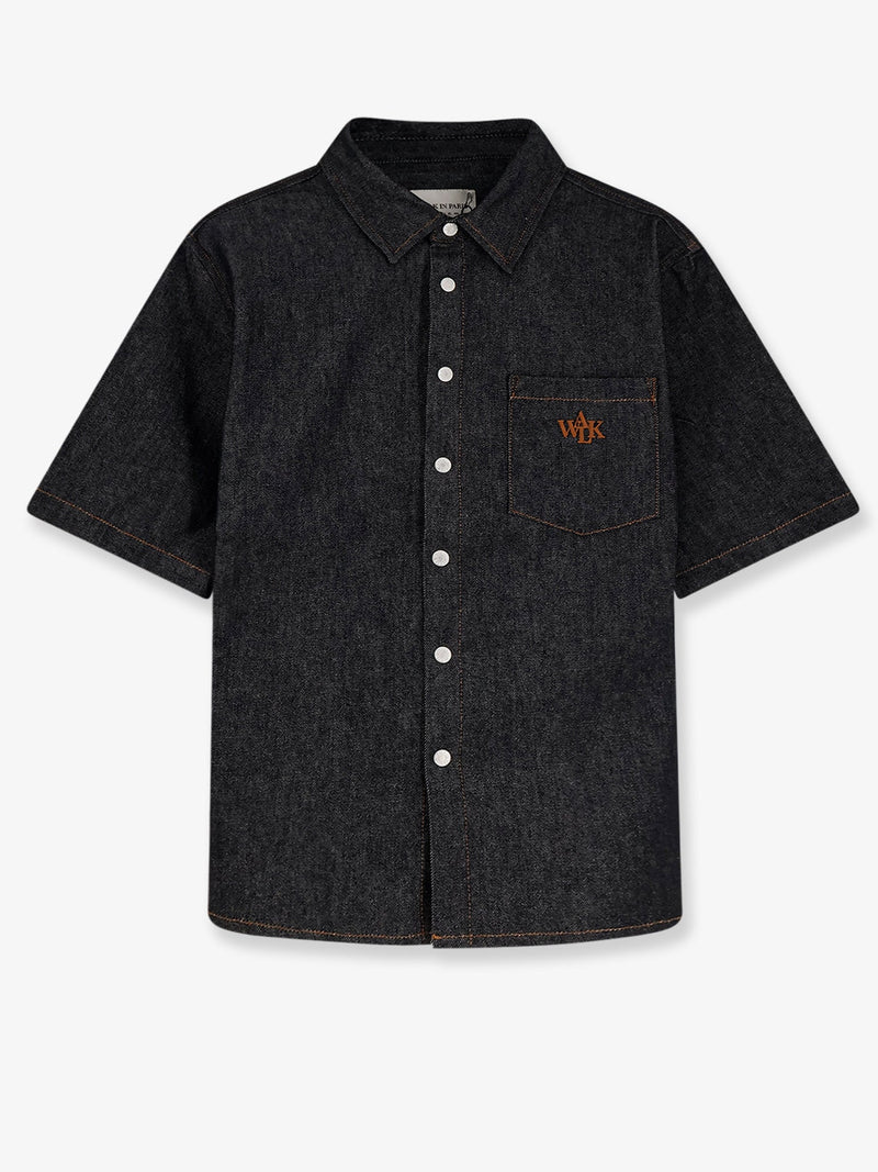 Walk In Paris Walk In Paris Raw Denim Shirt Blue - World Class Fashion