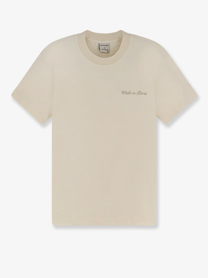 Walk In Paris Camiseta de algodón atemporal Walk In Paris color beige - World Class Fashion