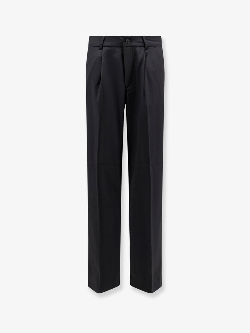 Woodbird Woodbird Viscose Blend Trousers Black Men - World Class Fashion