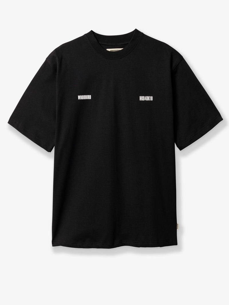 Woodbird Woodbird Wbbaine Zilla camiseta negra para hombre - World Class Fashion