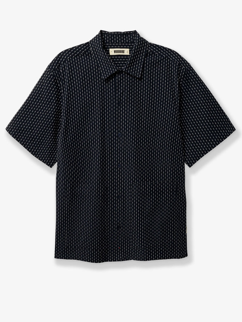 Woodbird Woodbird Wbwang Shiko Cotton Shirt Blue - World Class Fashion
