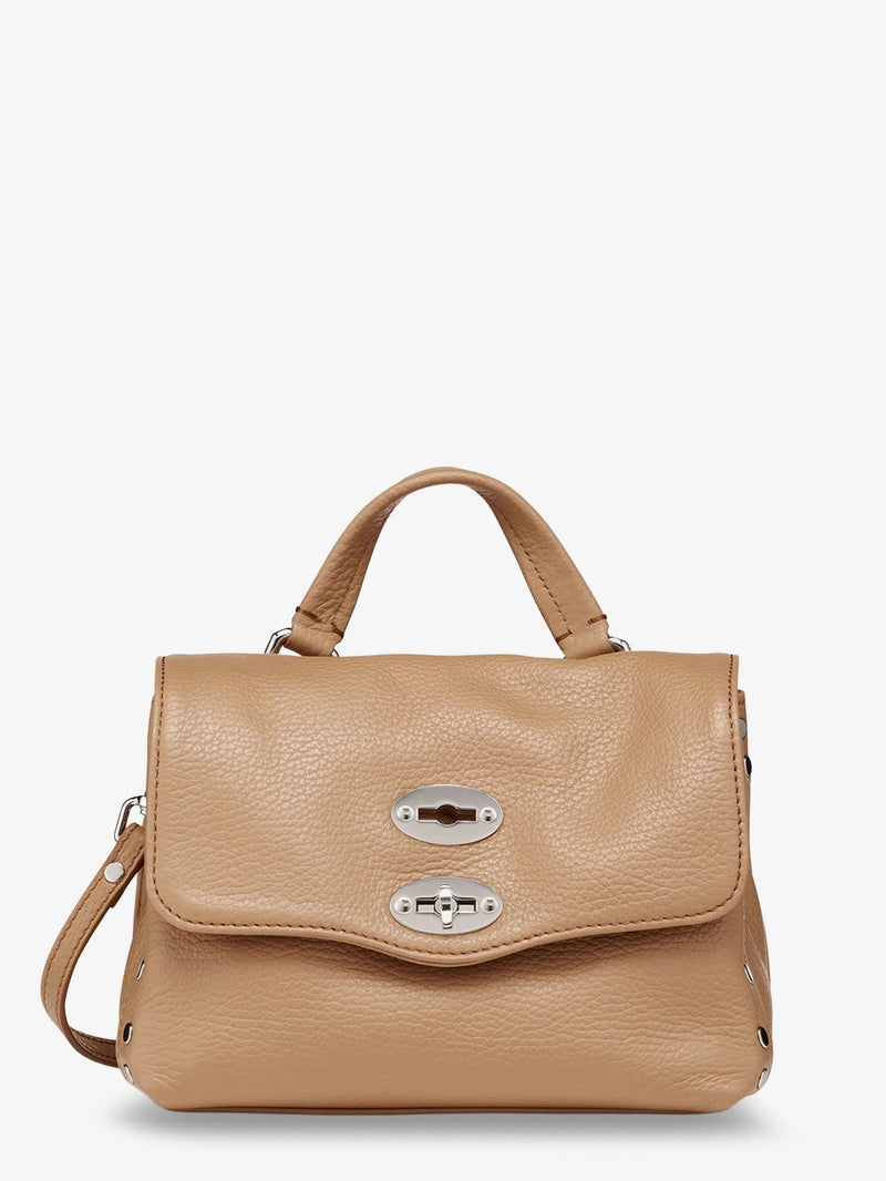 Zanellato Zanellato Postina Daily Baby Leather Crossbody Bag Brown - World Class Fashion