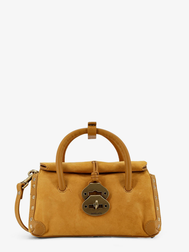 Zanellato Zanellato Dotta Baby Suede Crossbody Bag Yellow - World Class Fashion