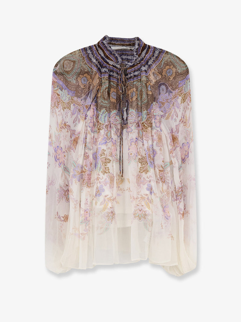 Zimmermann Zimmermann Luna Billow Viscose Shirt - World Class Fashion