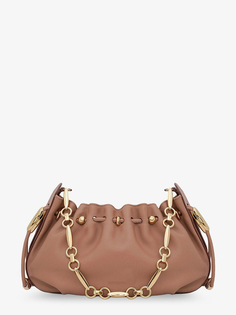 Zimmermann Zimmermann Halcyon Leather Clutch Beige - World Class Fashion