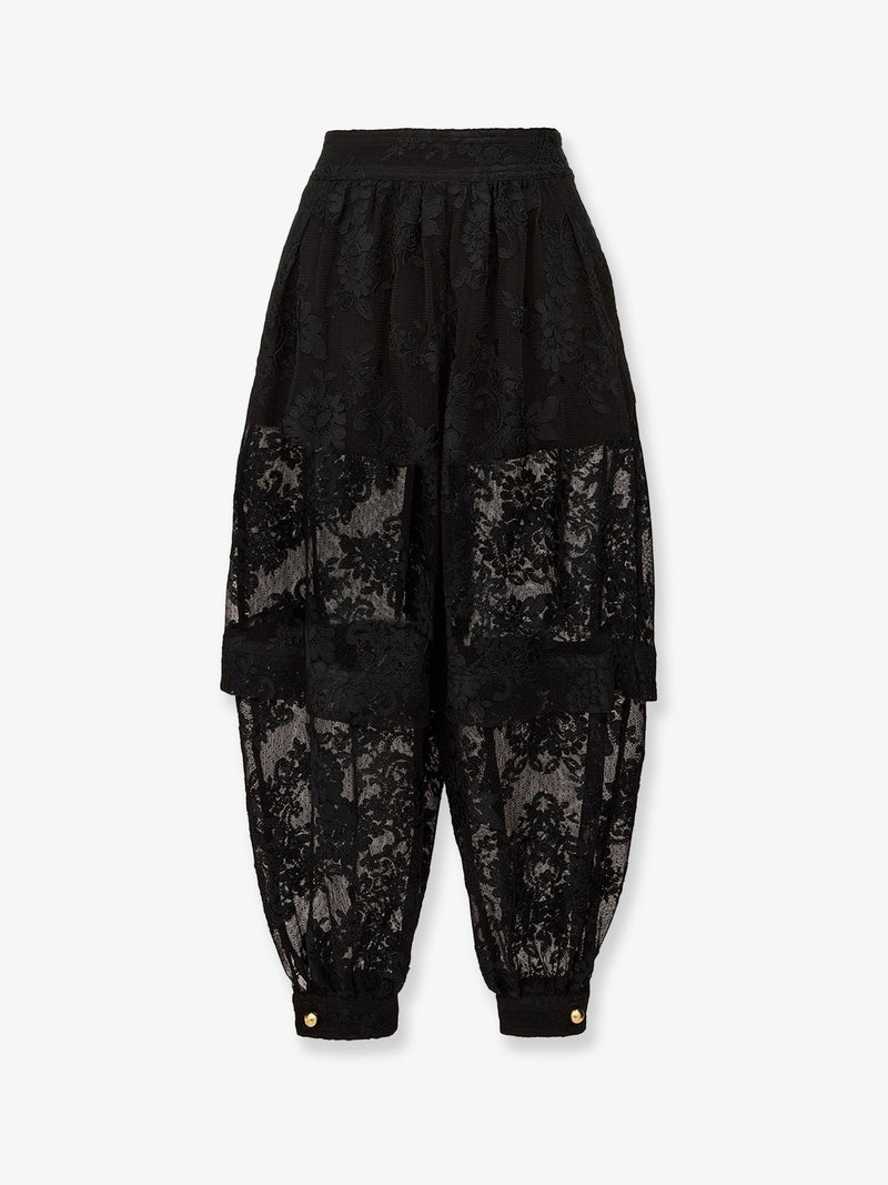 Zimmermann Zimmermann Luna Lace Harem Pant Black - World Class Fashion