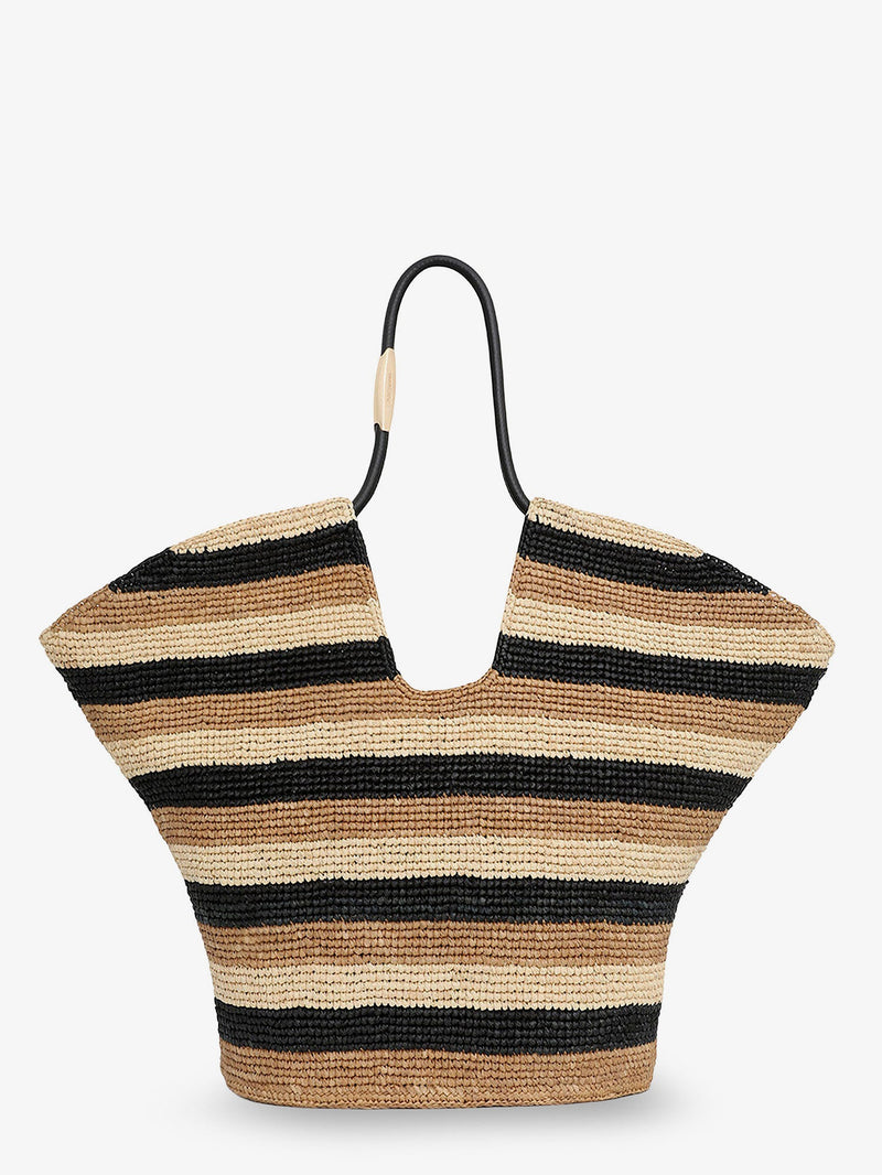 Zimmermann Zimmermann Golden Time Raffia Shoulder Bag Beige - World Class Fashion