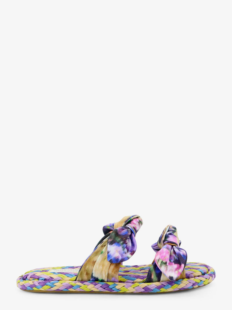 Zimmermann Zimmermann Carousel Multicolored Raffia Sandals - World Class Fashion