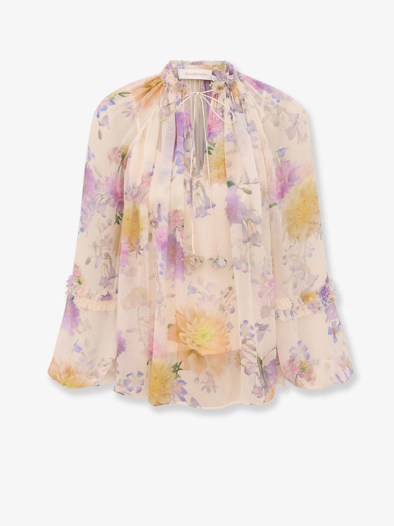 Zimmermann Zimmermann Luna Viscose Shirt Beige Women - World Class Fashion